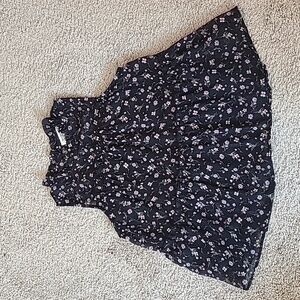 Monteau Floral Ruffle Babydoll Swing Top